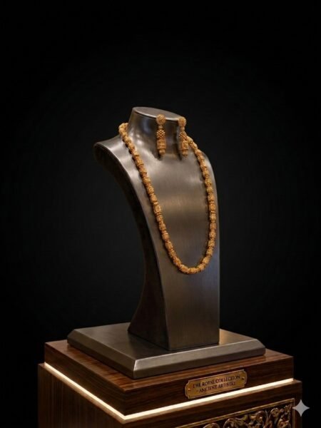 Royal Heritage Gold Beaded Necklace & Earring Set