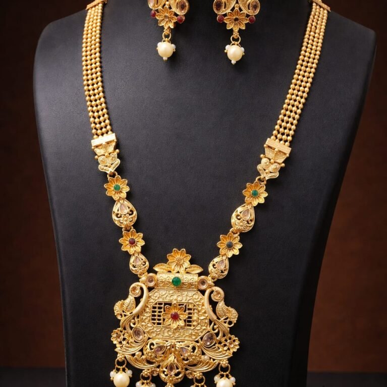 Royal Heritage Floral Temple Necklace Set