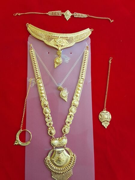 Royal Traditional Brass Bridal Combo Jewelry Set