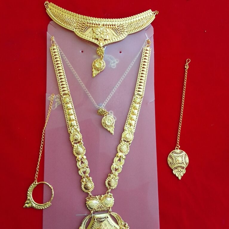Royal Traditional Brass Bridal Combo Jewelry Set